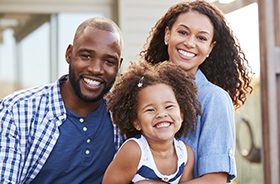 Smiling family