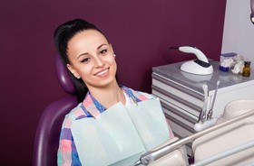 smiling dental patient