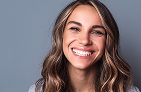 Woman smiling for camera