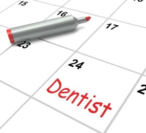 Appointment on calendar to maximize dental insurance benefits